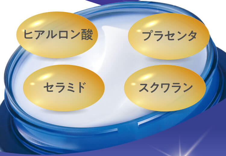 ヒアルロン酸・プラセンタ・セラミド・スクワラン