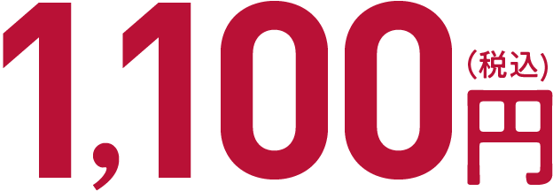 1,100円（税込）